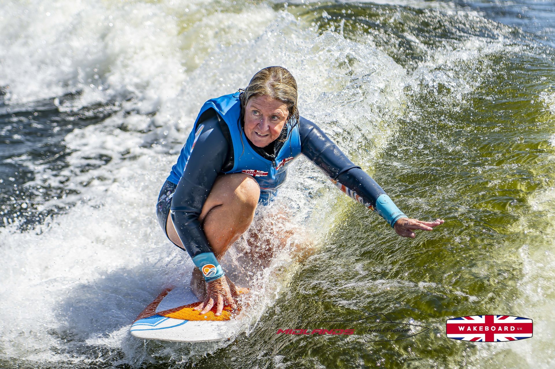 Rider at the 2025 Midlands Nautique UK Wake Nationals Wakesurf