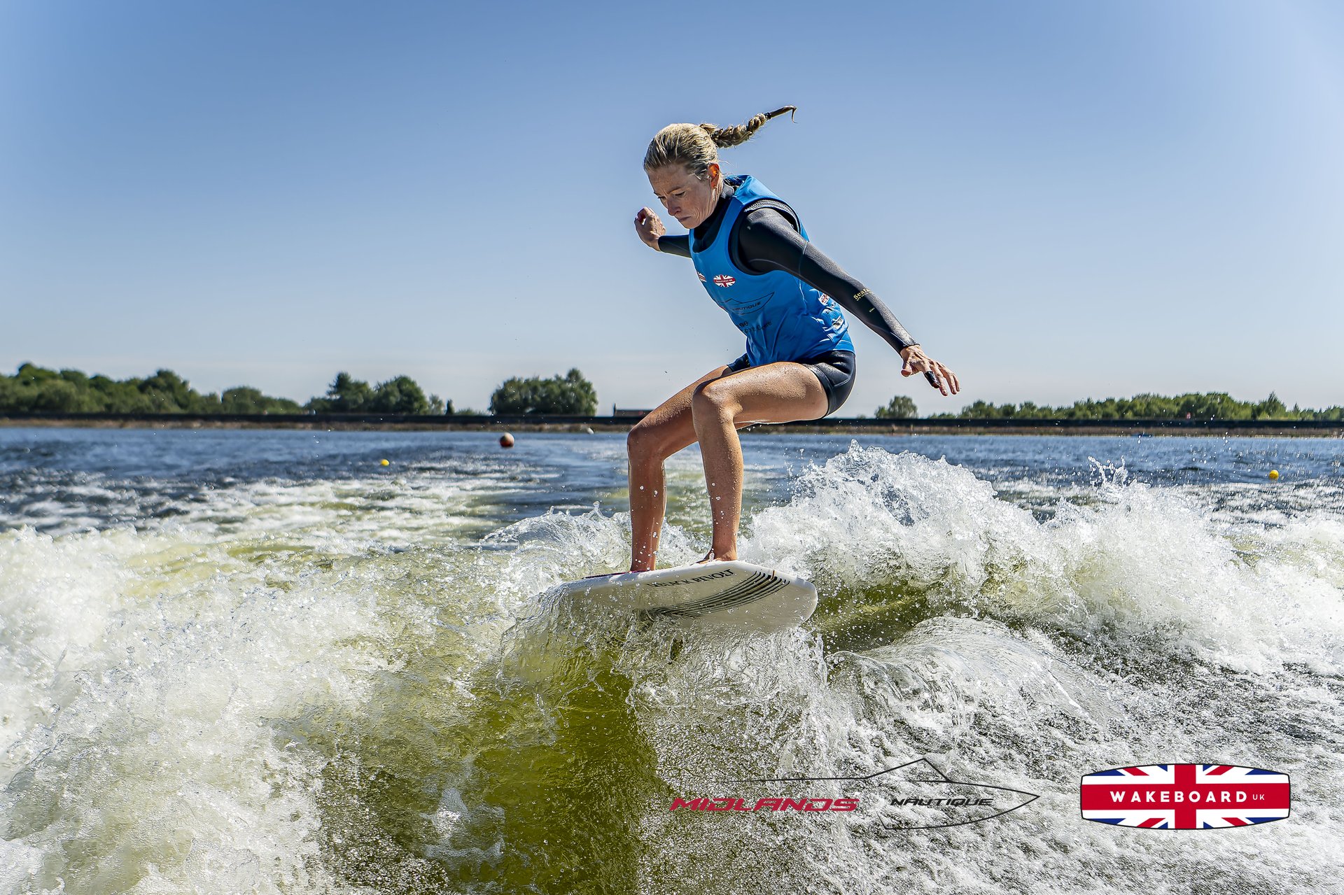 Rider at the 2025 Midlands Nautique UK Wake Nationals Wakesurf
