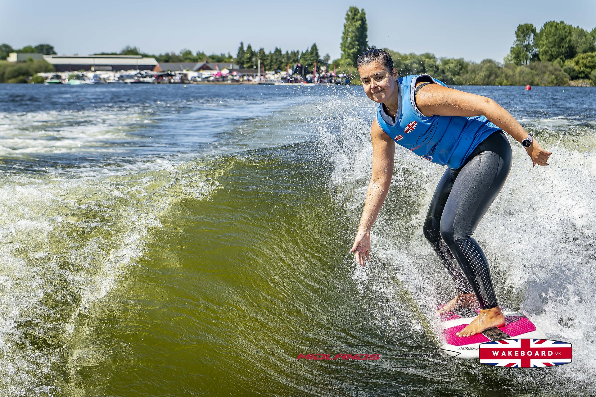 Rider at the 2025 Midlands Nautique UK Wake Nationals Wakesurf