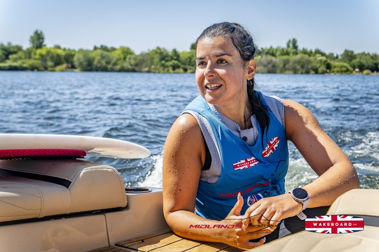 Rider at the 2025 Midlands Nautique UK Wake Nationals Wakesurf - Photos Mantis Pro Media
