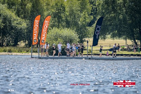 Rider at the 2025 Midlands Nautique UK Wake Nationals Wakesurf - Photos Mantis Pro Media