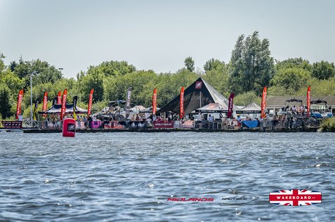 Rider at the 2025 Midlands Nautique UK Wake Nationals Wakesurf - Photos Mantis Pro Media