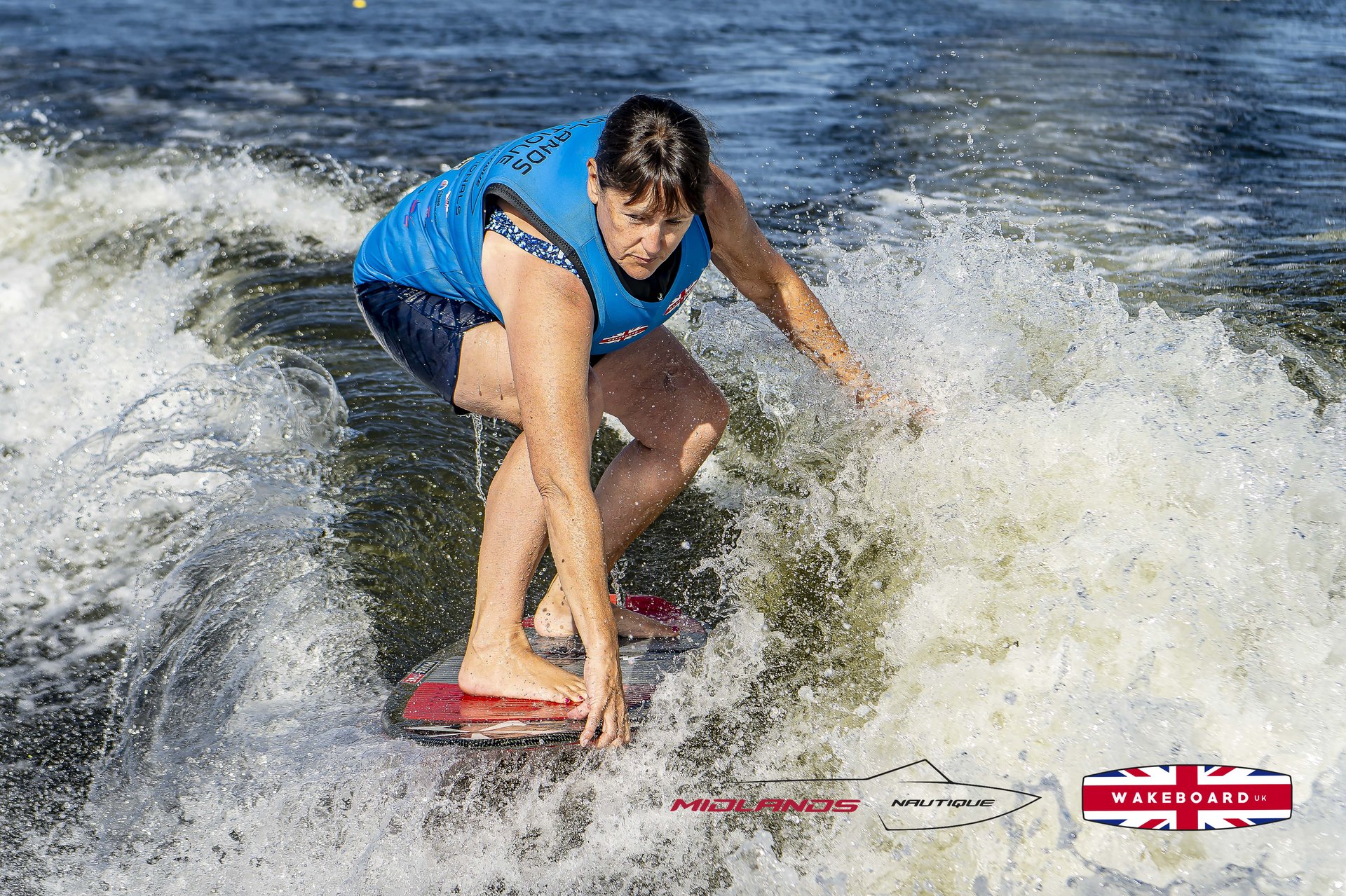 Rider at the 2025 Midlands Nautique UK Wake Nationals Wakesurf