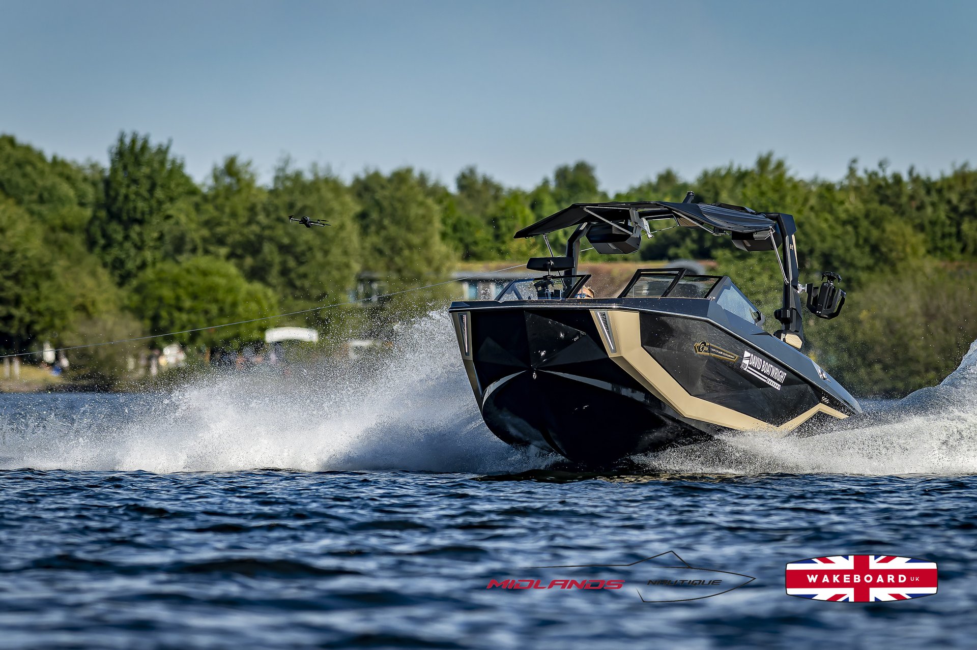 Rider at the 2025 Midlands Nautique UK Wake Nationals Wakesurf