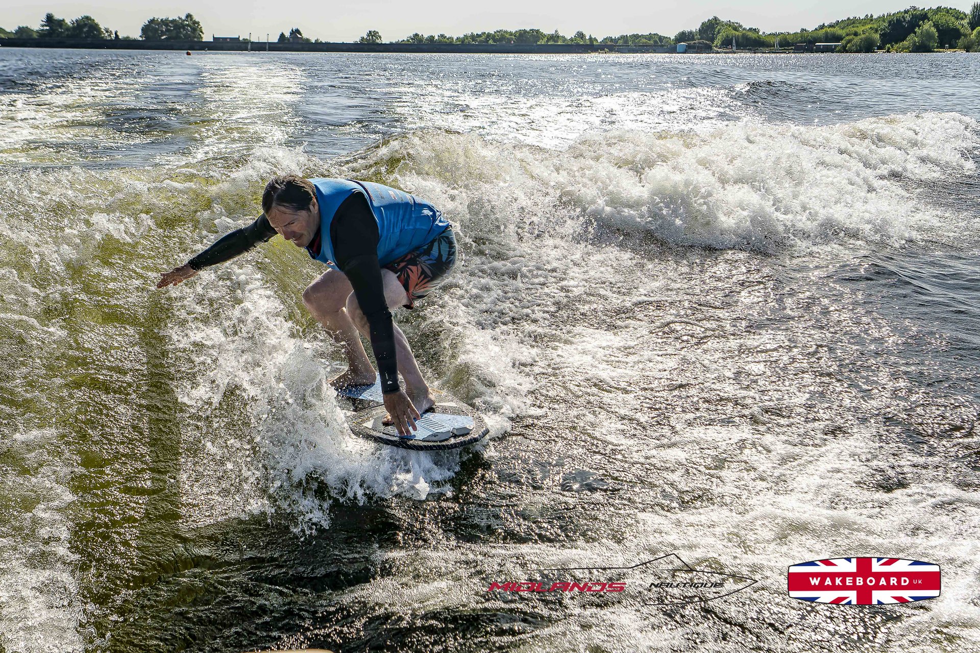 Rider at the 2025 Midlands Nautique UK Wake Nationals Wakesurf