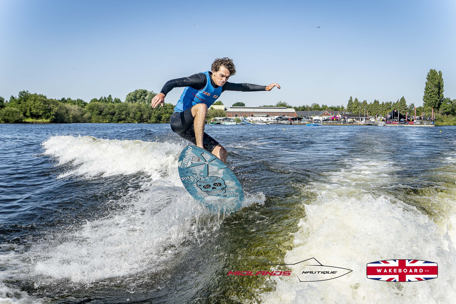 Rider at the 2025 Midlands Nautique UK Wake Nationals Wakesurf