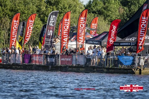 Rider at the 2025 Midlands Nautique UK Wake Nationals Wakesurf - Photos Mantis Pro Media