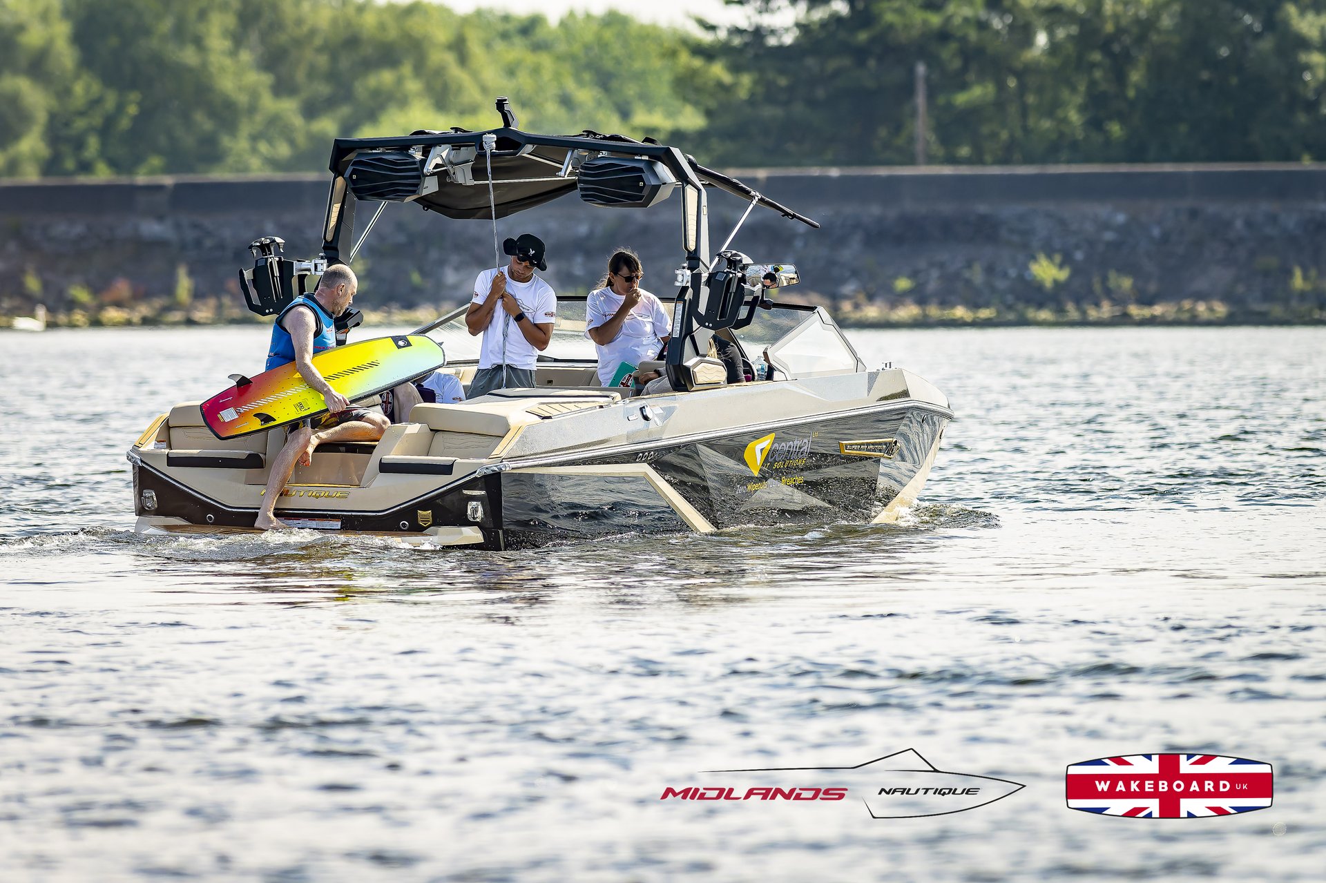 Rider at the 2025 Midlands Nautique UK Wake Nationals Wakesurf