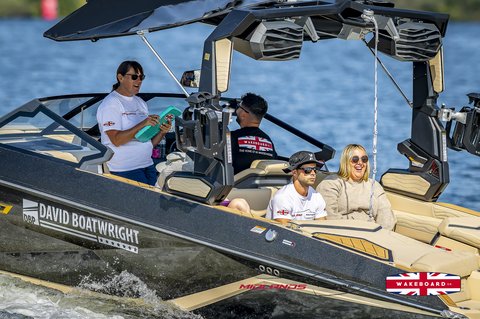 Rider at the 2025 Midlands Nautique UK Wake Nationals Wakesurf - Photos Mantis Pro Media