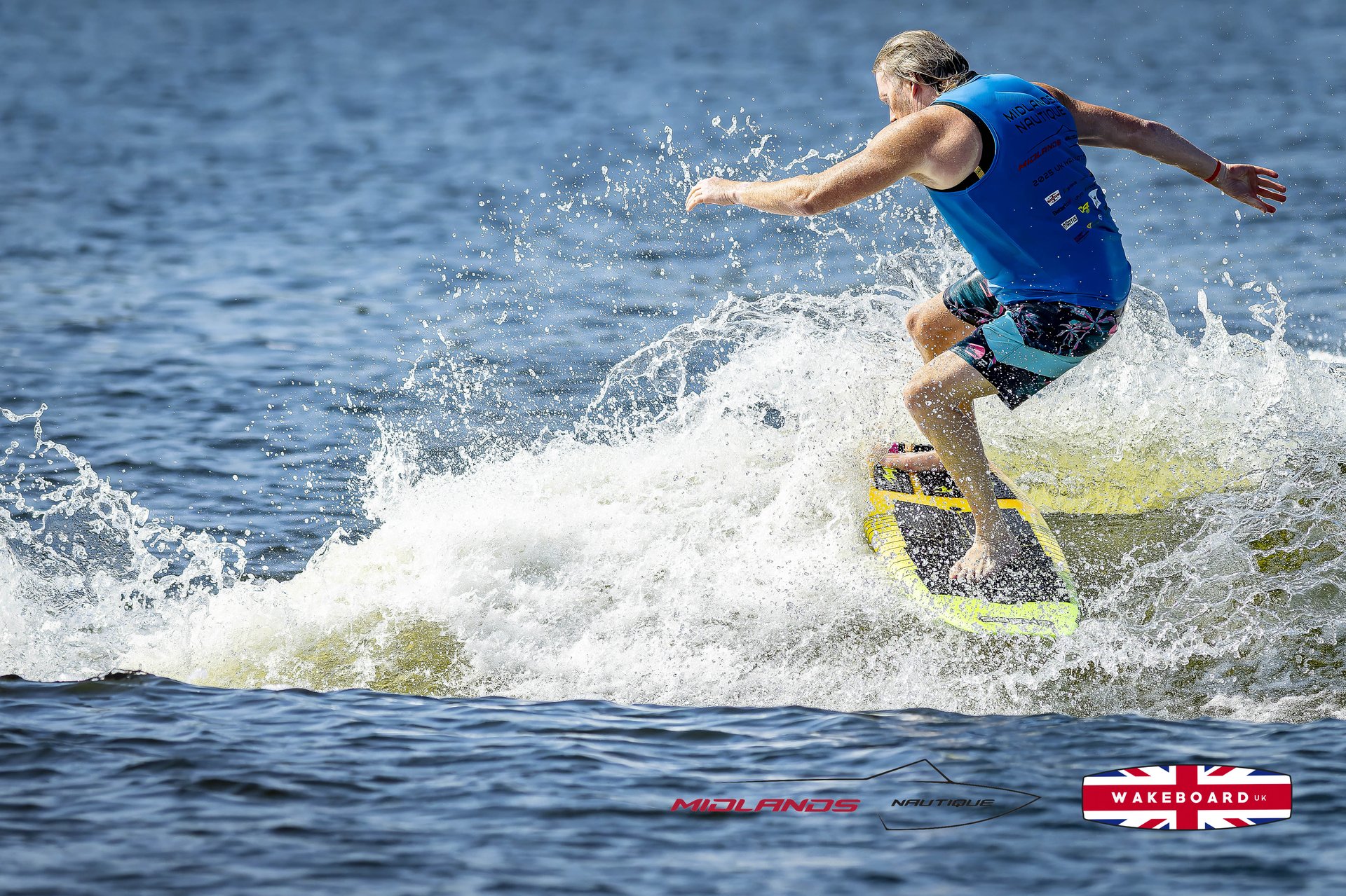 Rider at the 2025 Midlands Nautique UK Wake Nationals Wakesurf