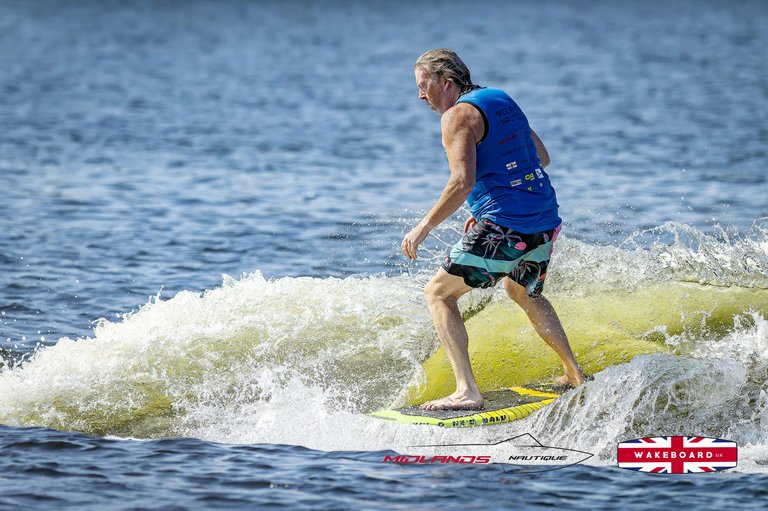 Rider at the 2025 Midlands Nautique UK Wake Nationals Wakesurf