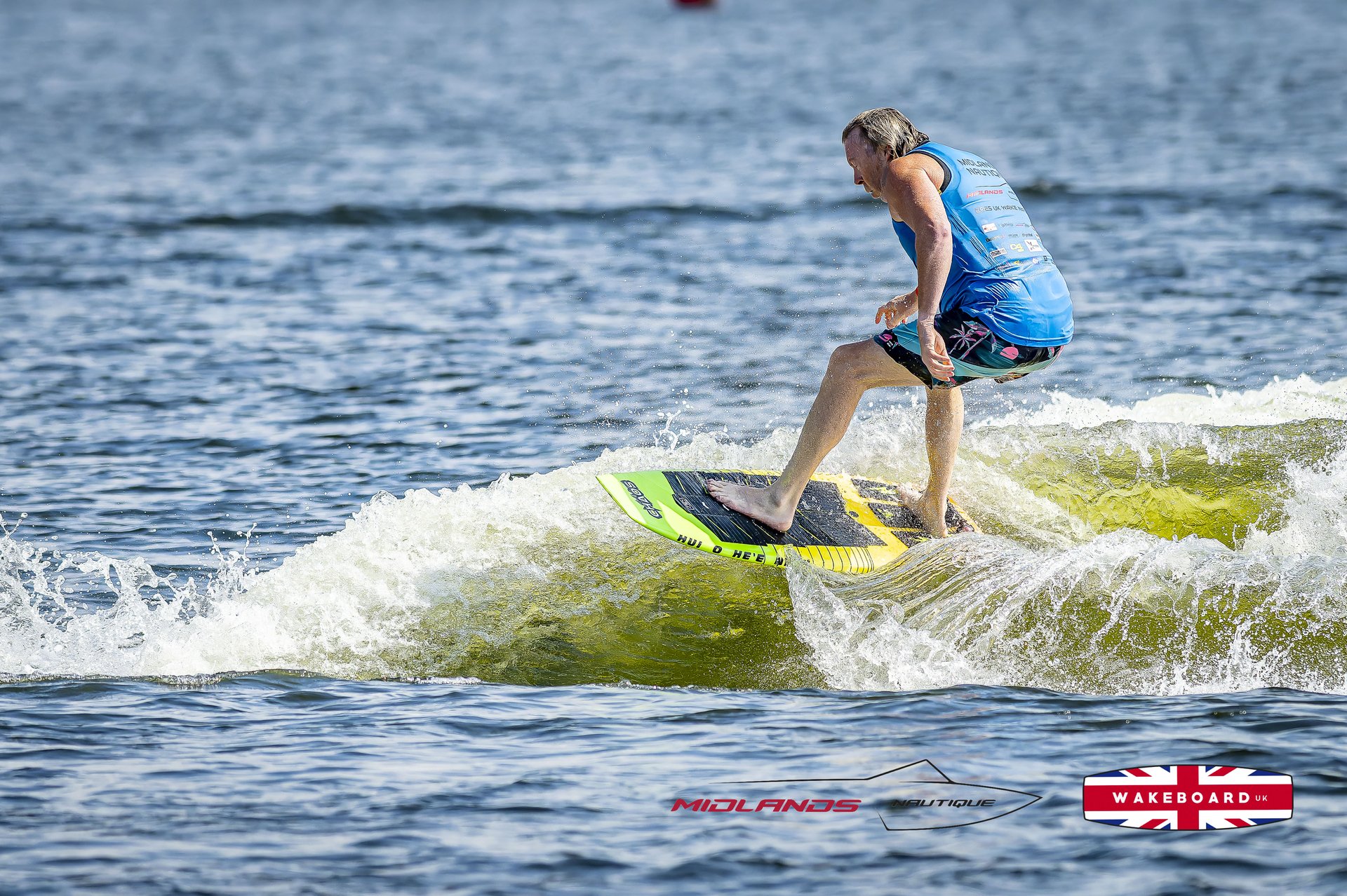 Rider at the 2025 Midlands Nautique UK Wake Nationals Wakesurf