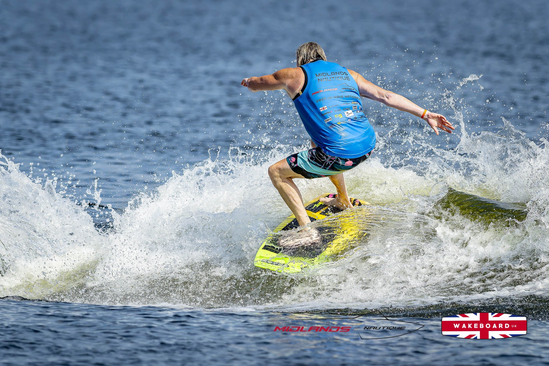 Rider at the 2025 Midlands Nautique UK Wake Nationals Wakesurf