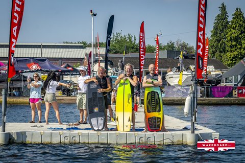 Rider at the 2025 Midlands Nautique UK Wake Nationals Wakesurf - Photos Mantis Pro Media