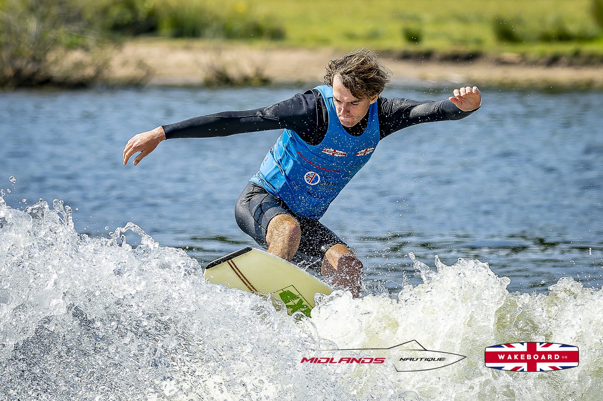 Rider at the 2025 Midlands Nautique UK Wake Nationals Wakesurf
