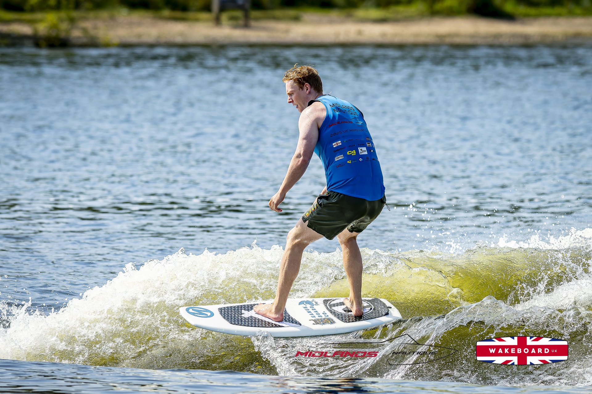 Rider at the 2025 Midlands Nautique UK Wake Nationals Wakesurf
