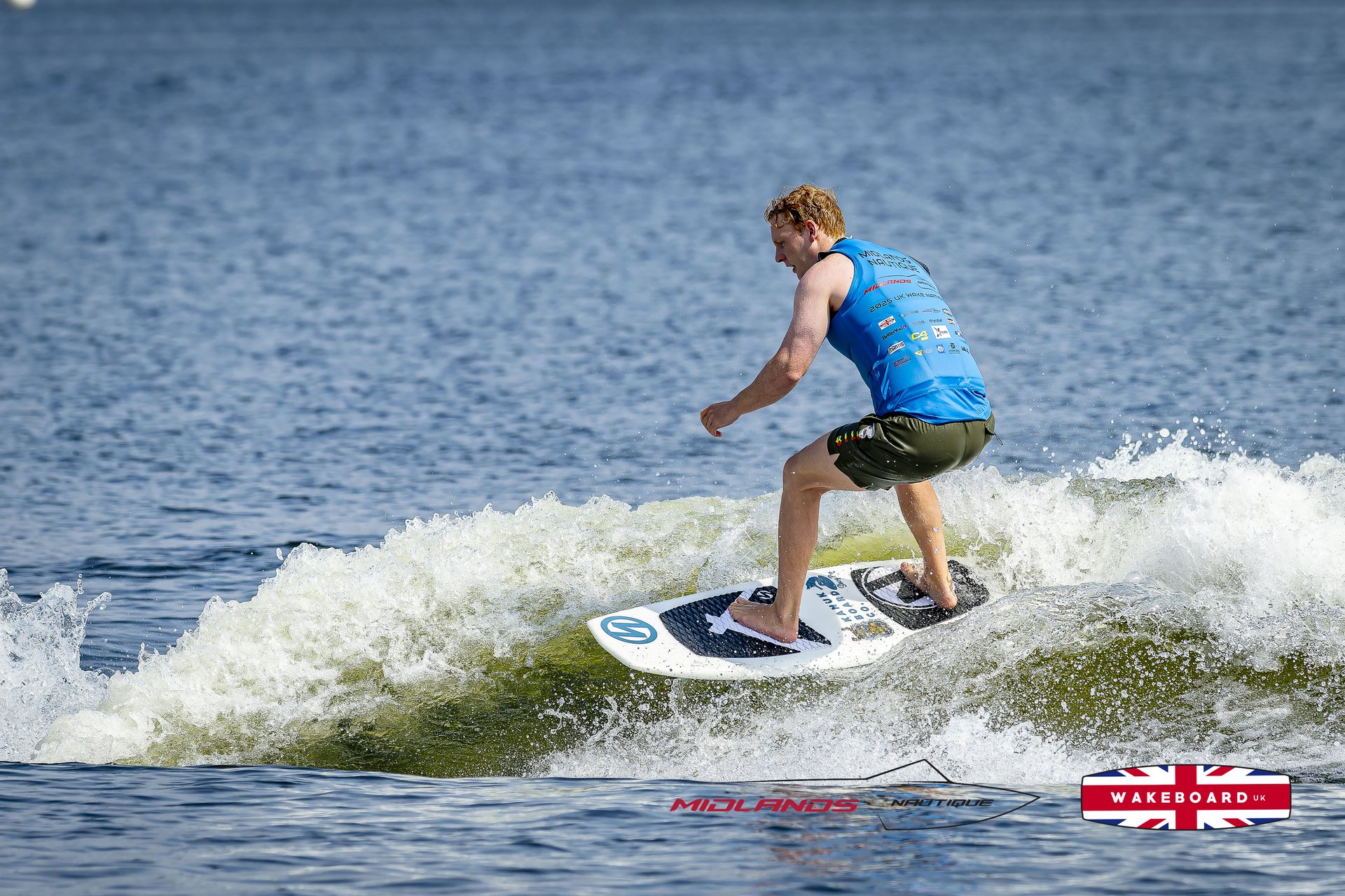 Rider at the 2025 Midlands Nautique UK Wake Nationals Wakesurf