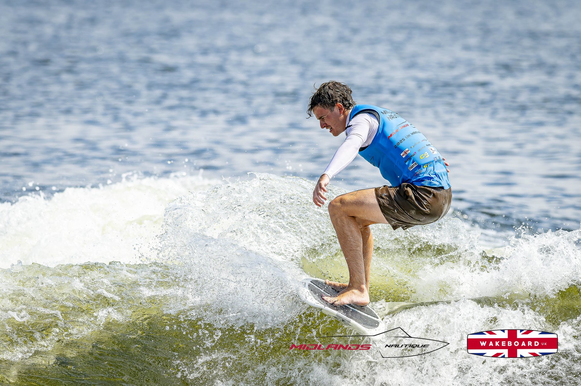Rider at the 2025 Midlands Nautique UK Wake Nationals Wakesurf
