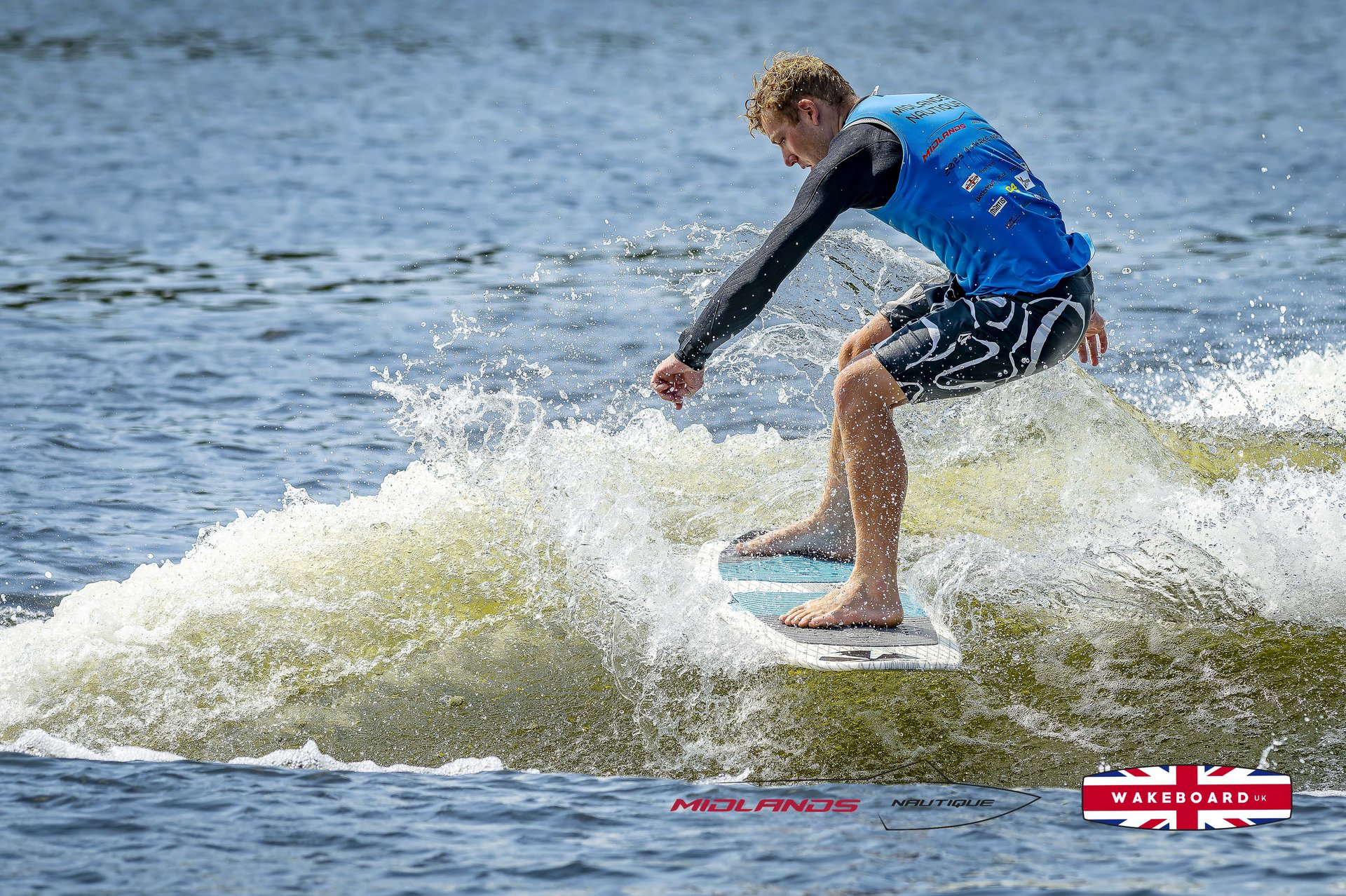 Rider at the 2025 Midlands Nautique UK Wake Nationals Wakesurf
