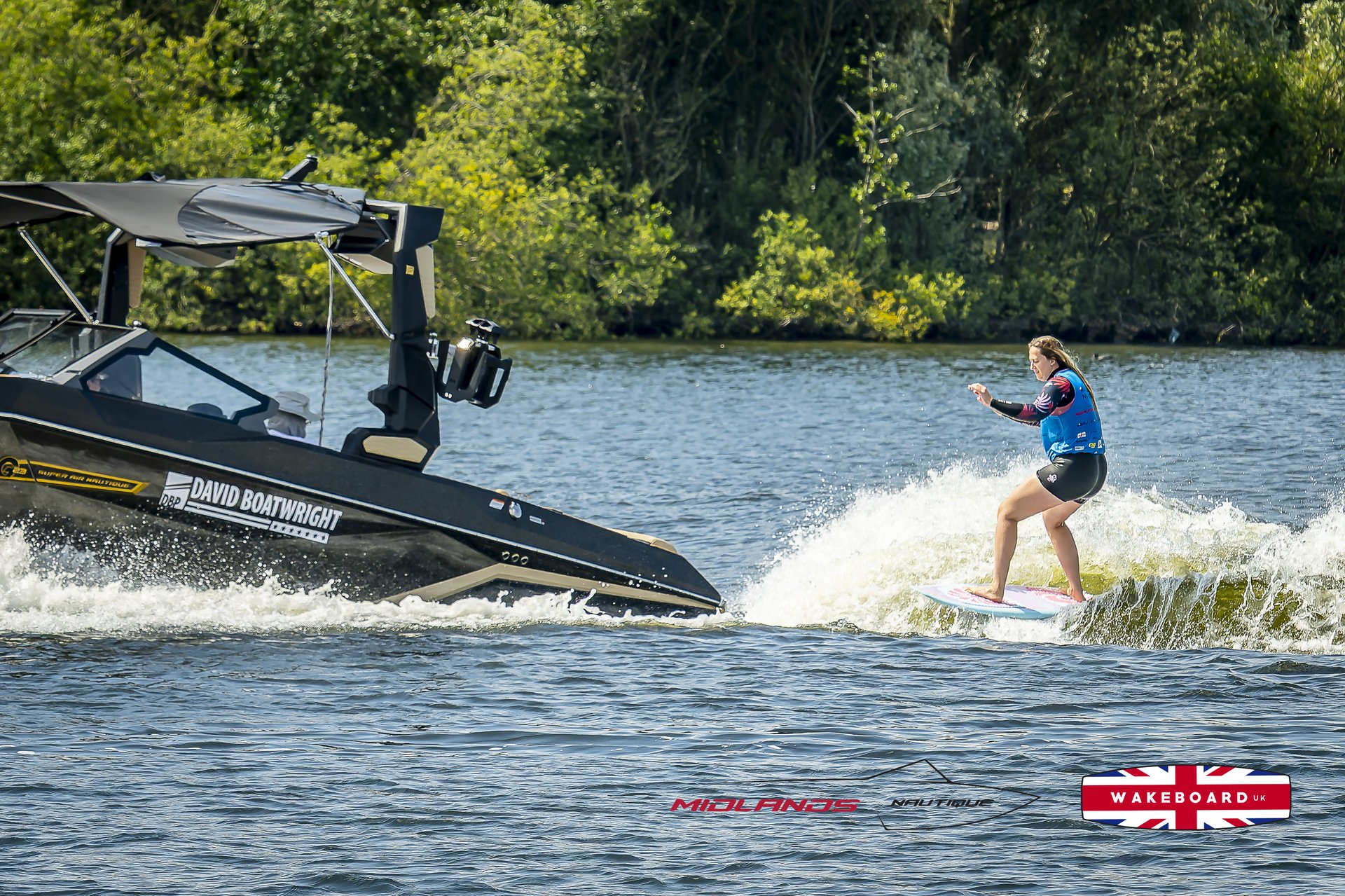 Rider at the 2025 Midlands Nautique UK Wake Nationals Wakesurf