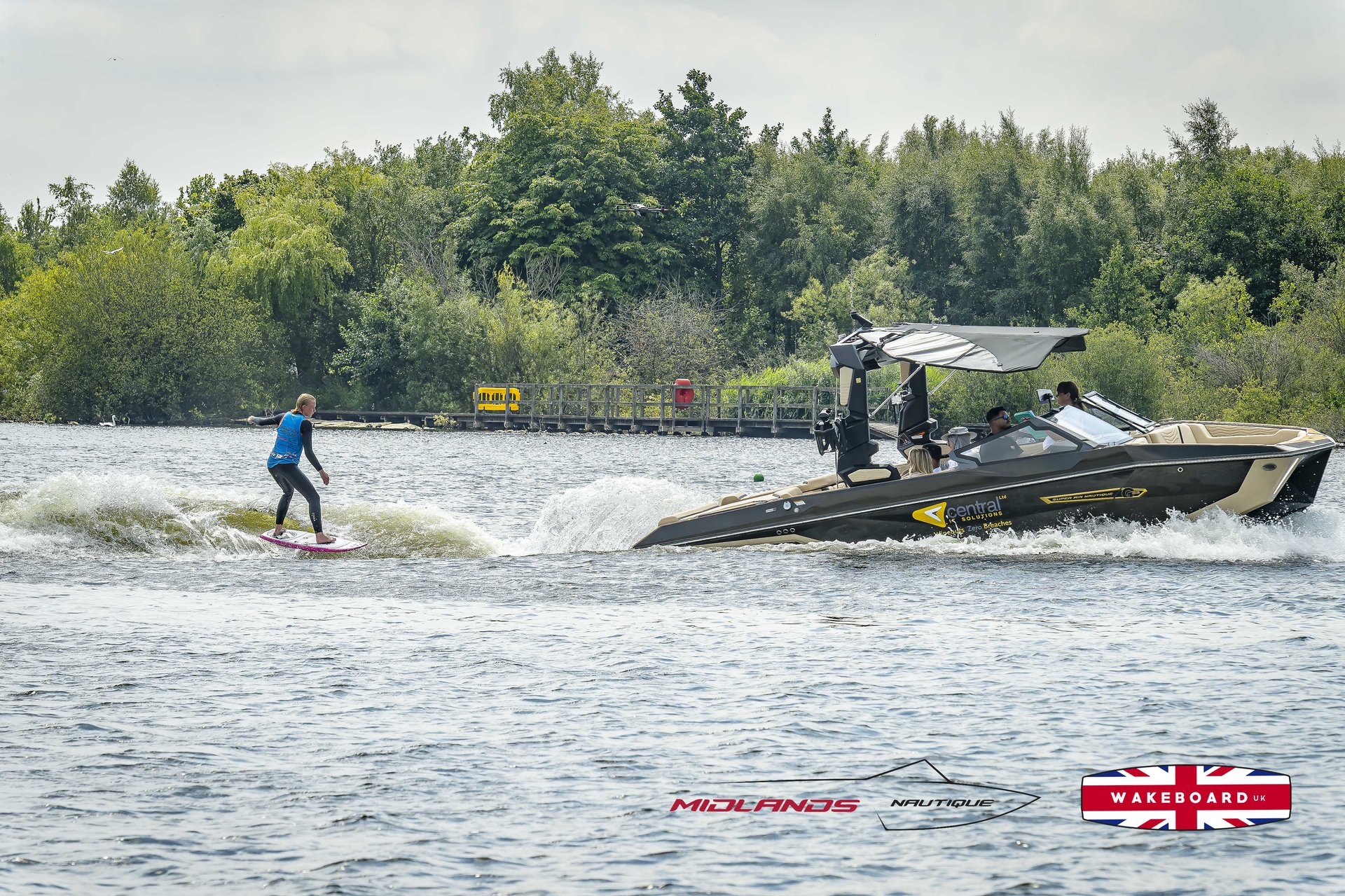 Rider at the 2025 Midlands Nautique UK Wake Nationals Wakesurf