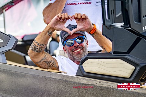 Rider at the 2025 Midlands Nautique UK Wake Nationals Wakesurf - Photos Mantis Pro Media