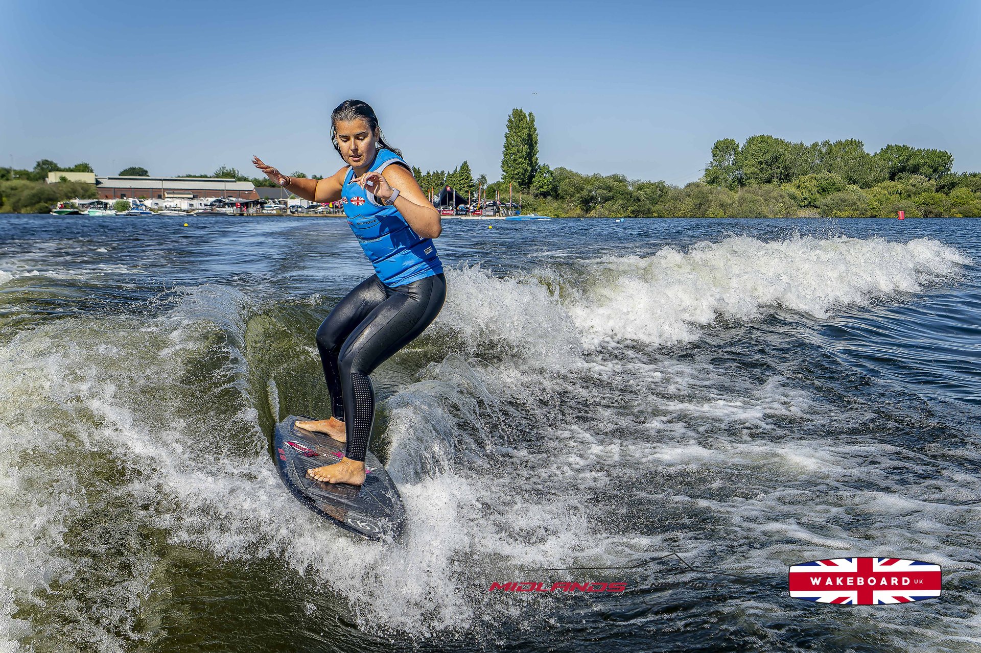 Rider at the 2025 Midlands Nautique UK Wake Nationals Wakesurf