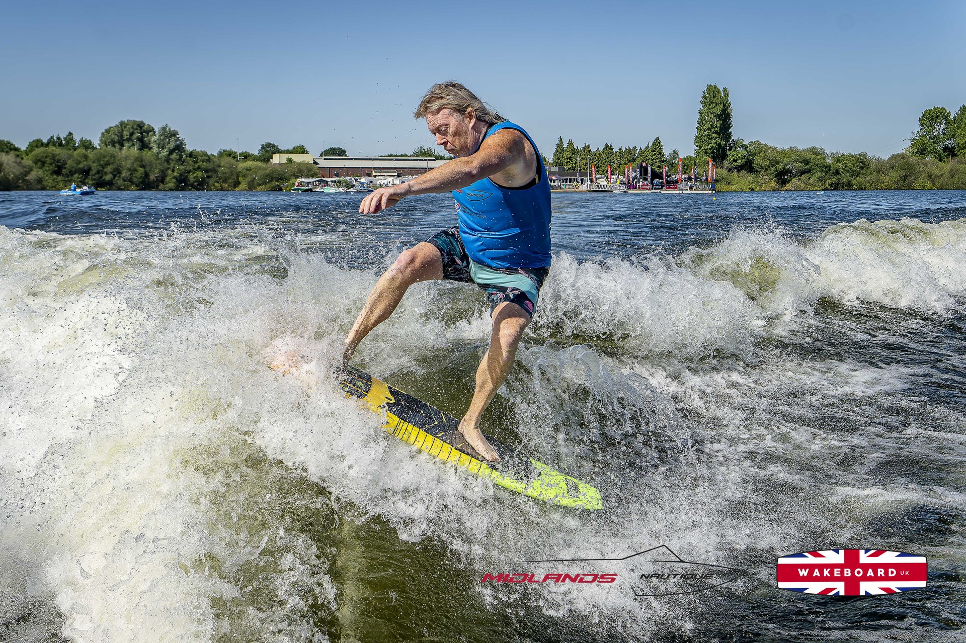Rider at the 2025 Midlands Nautique UK Wake Nationals Wakesurf