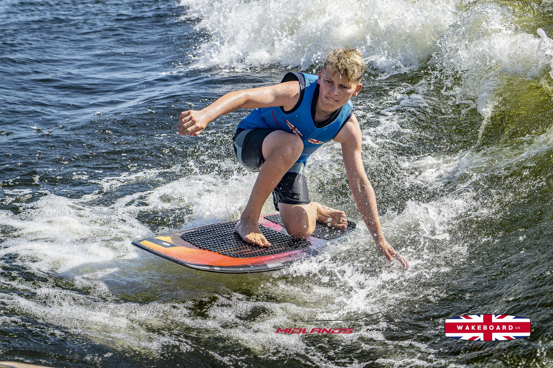 Rider at the 2025 Midlands Nautique UK Wake Nationals Wakesurf