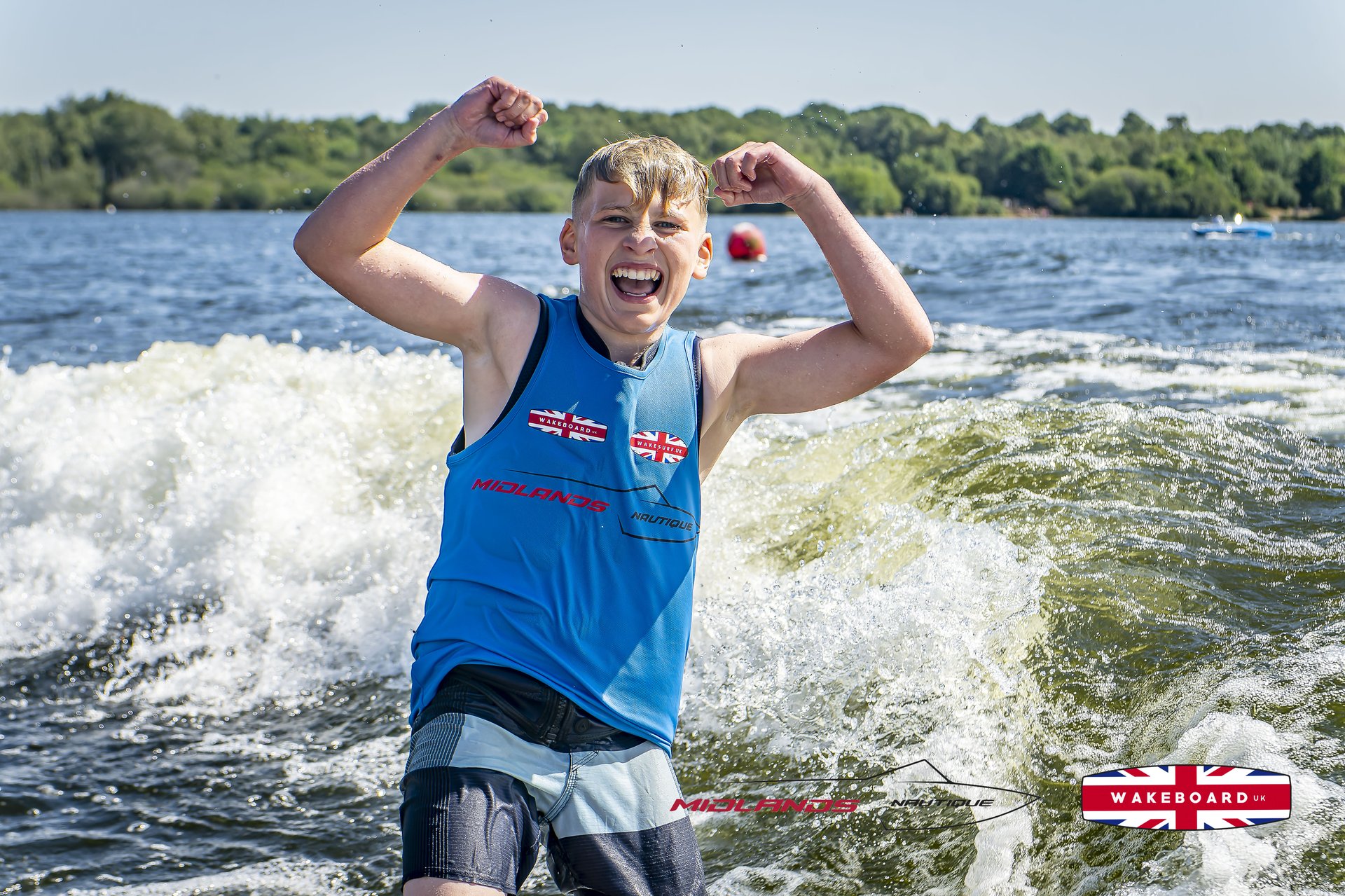 Rider at the 2025 Midlands Nautique UK Wake Nationals Wakesurf