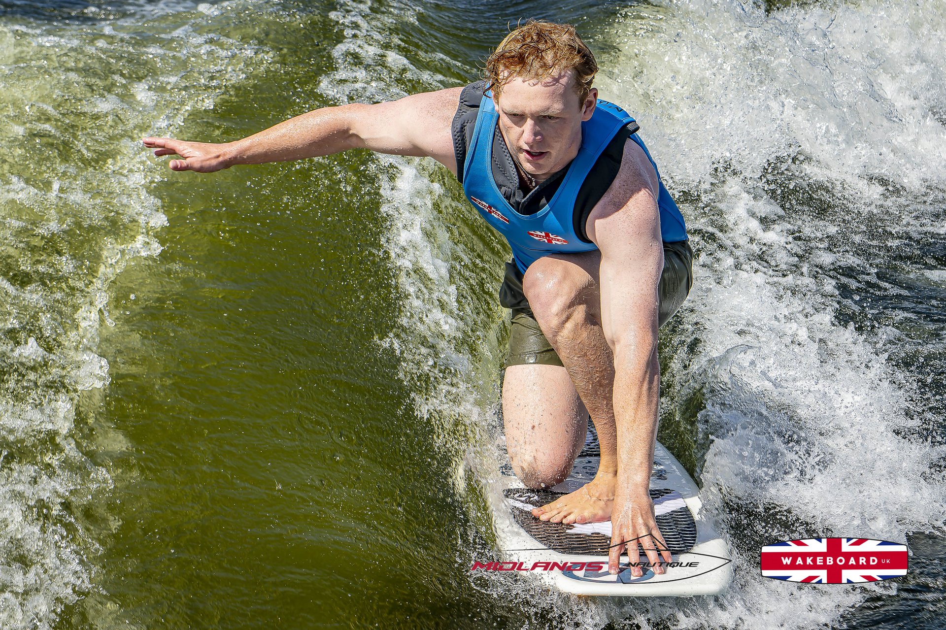 Rider at the 2025 Midlands Nautique UK Wake Nationals Wakesurf