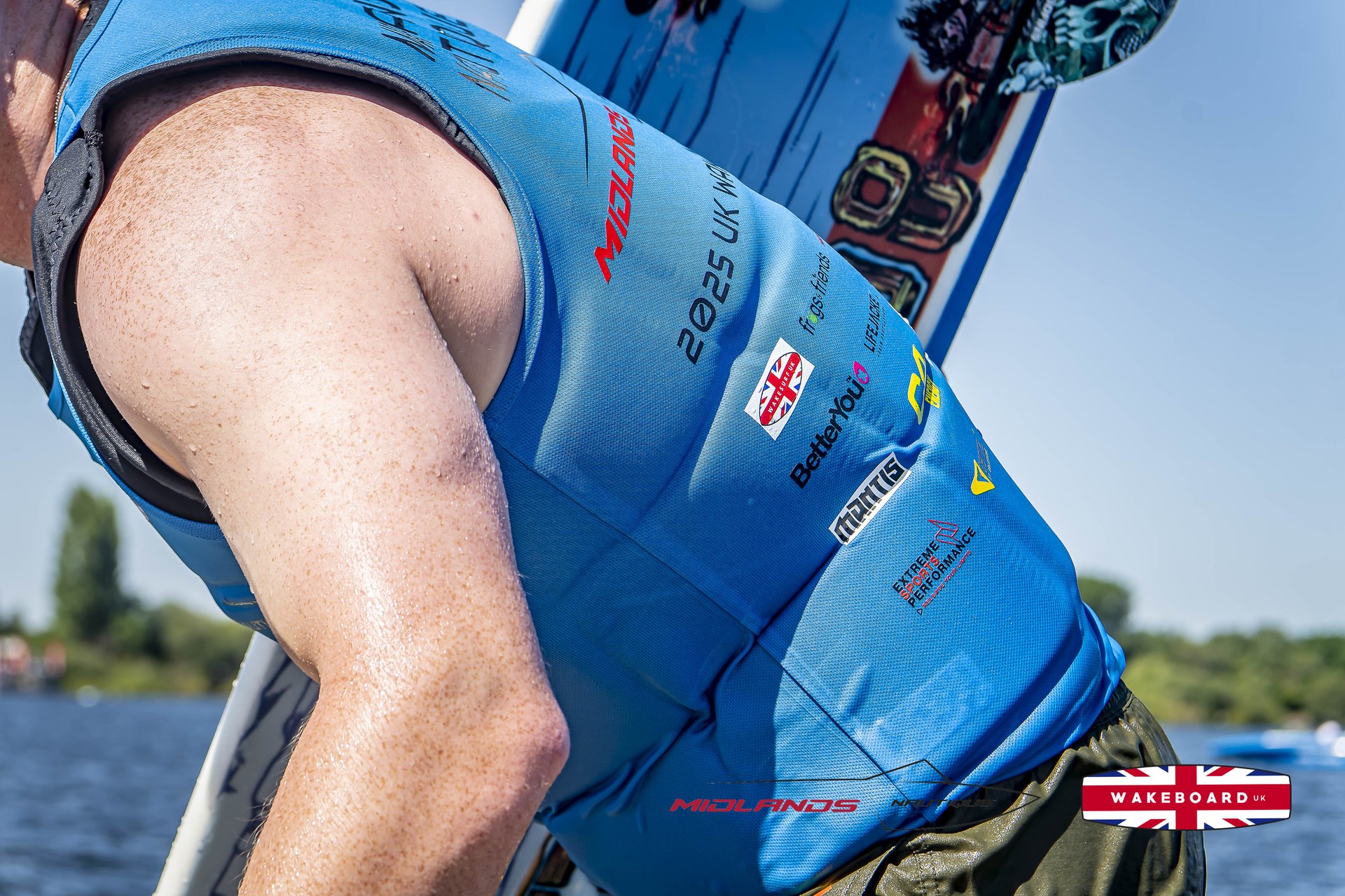 Rider at the 2025 Midlands Nautique UK Wake Nationals Wakesurf