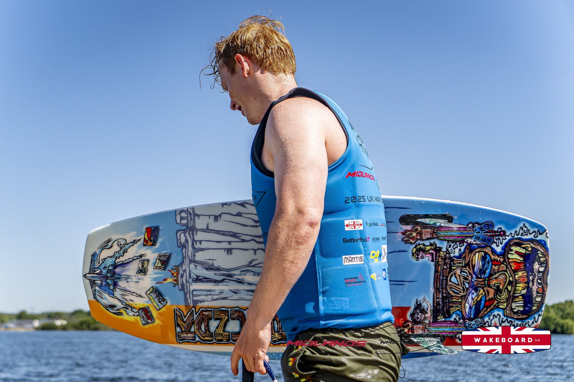 Rider at the 2025 Midlands Nautique UK Wake Nationals Wakesurf