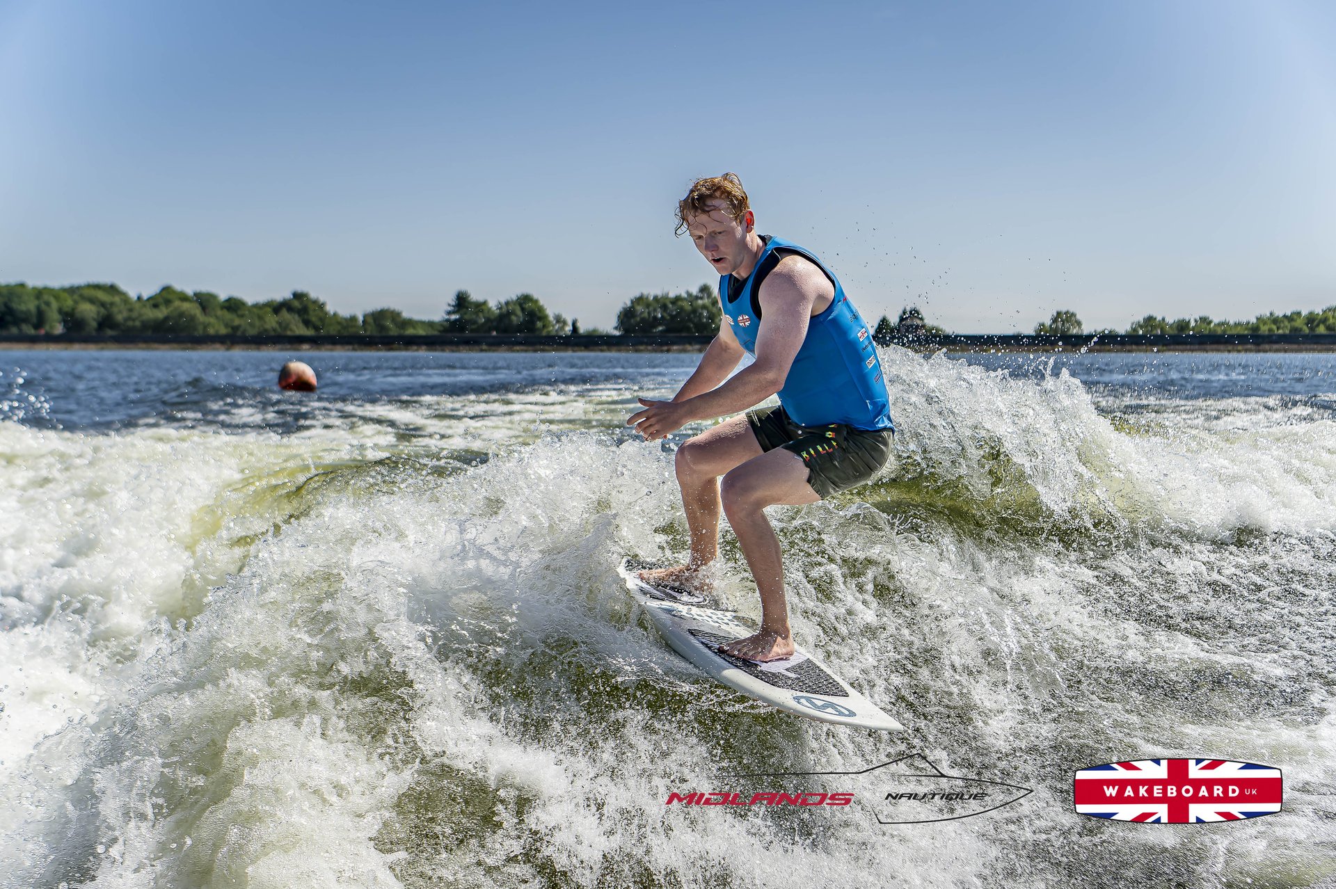 Rider at the 2025 Midlands Nautique UK Wake Nationals Wakesurf