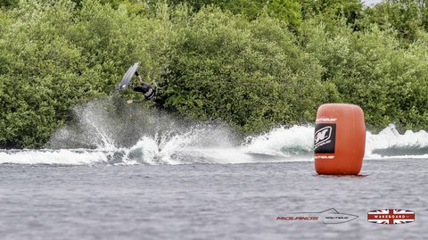 Rider at the 2025 Midlands Nautique Wake Open - Photo Mantis Pro Media
