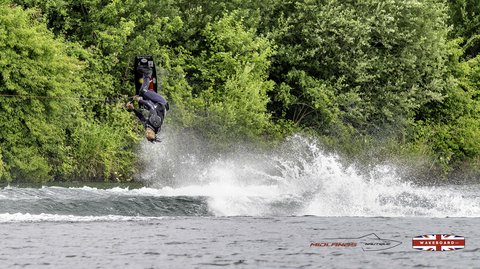 Rider at the 2025 Midlands Nautique Wake Open - Photo Mantis Pro Media