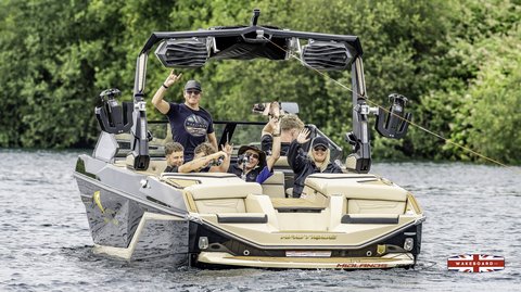 Rider at the 2025 Midlands Nautique Wake Open - Photo Mantis Pro Media