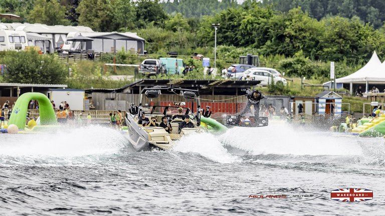 Rider at the 2025 Midlands Nautique Wake Open - Photo Mantis Pro Media