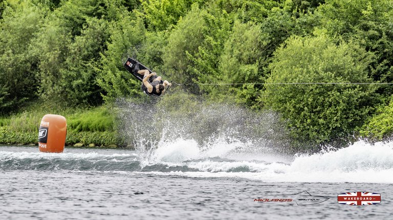 Rider at the 2025 Midlands Nautique Wake Open - Photo Mantis Pro Media