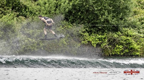 Rider at the 2025 Midlands Nautique Wake Open - Photo Mantis Pro Media