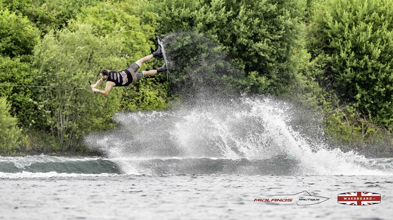 Rider at the 2025 Midlands Nautique Wake Open - Photo Mantis Pro Media