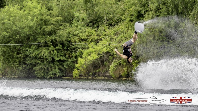 Rider at the 2025 Midlands Nautique Wake Open - Photo Mantis Pro Media