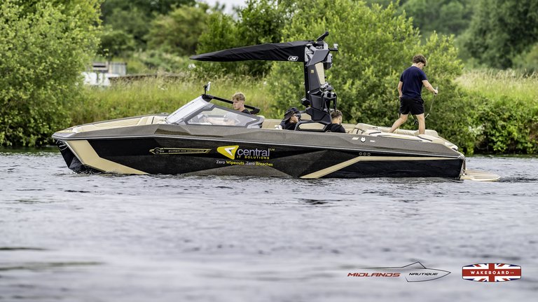 Rider at the 2025 Midlands Nautique Wake Open - Photo Mantis Pro Media