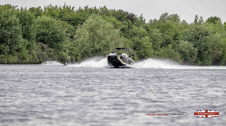 Rider at the 2025 Midlands Nautique Wake Open - Photo Mantis Pro Media