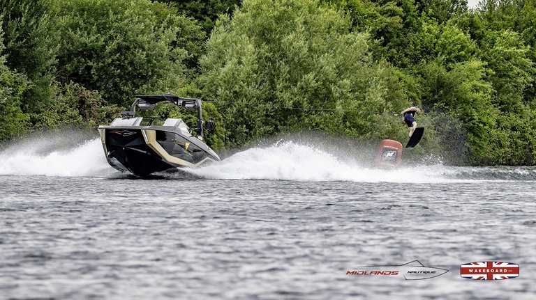 Rider at the 2025 Midlands Nautique Wake Open - Photo Mantis Pro Media