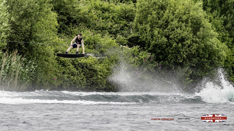 Rider at the 2025 Midlands Nautique Wake Open - Photo Mantis Pro Media
