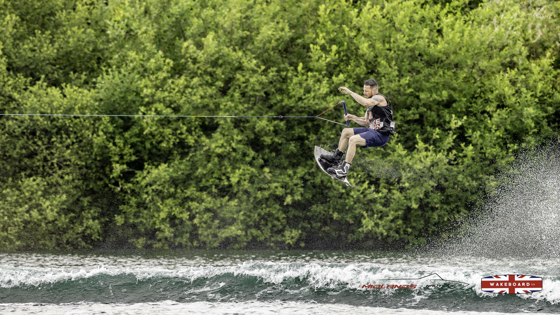 Rider at the 2025 Midlands Nautique Wake Open