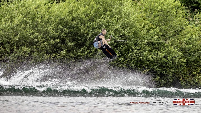 Rider at the 2025 Midlands Nautique Wake Open - Photo Mantis Pro Media