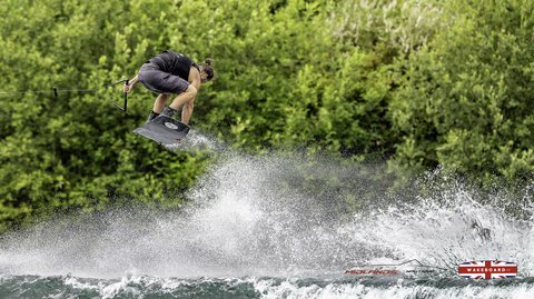 Rider at the 2025 Midlands Nautique Wake Open - Photo Mantis Pro Media