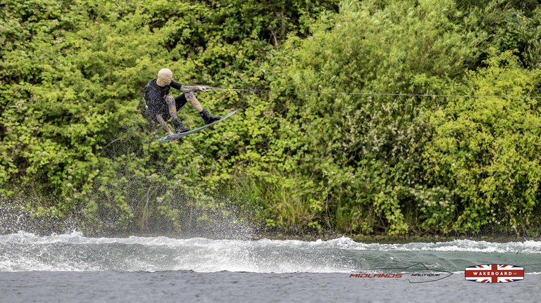 Rider at the 2025 Midlands Nautique Wake Open - Photo Mantis Pro Media